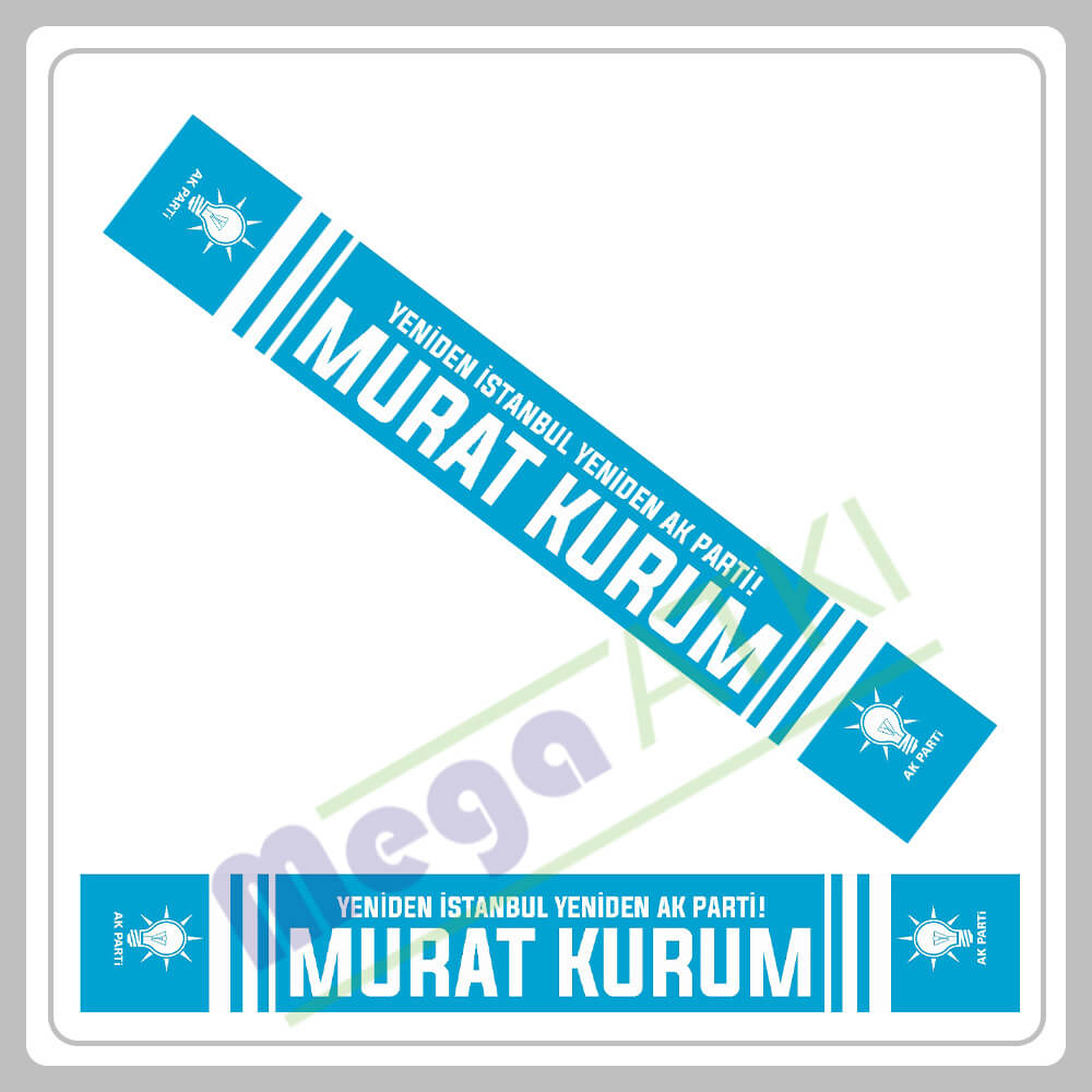 Murat Kurum AK Parti İstanbul Seçim Atkısı - 4
