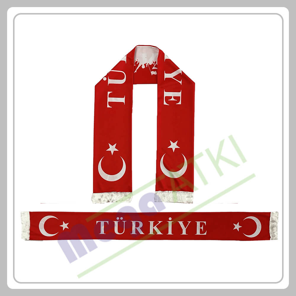 Türkiye Milli Takım Saten Atkı